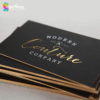 foiled edge coloured business cards