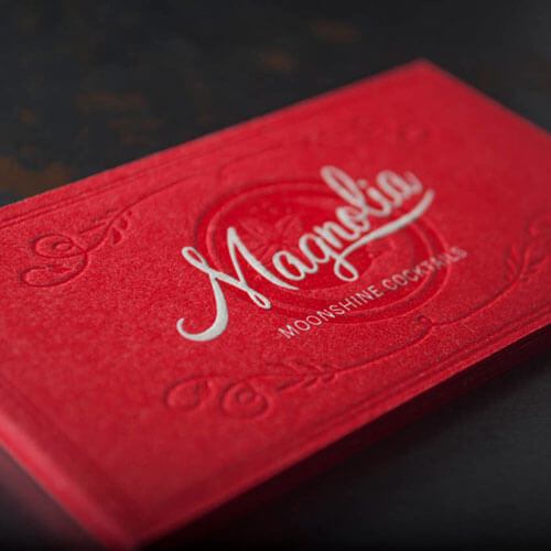 letterpress business cards