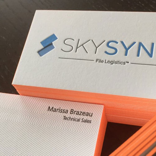 letterpress business cards