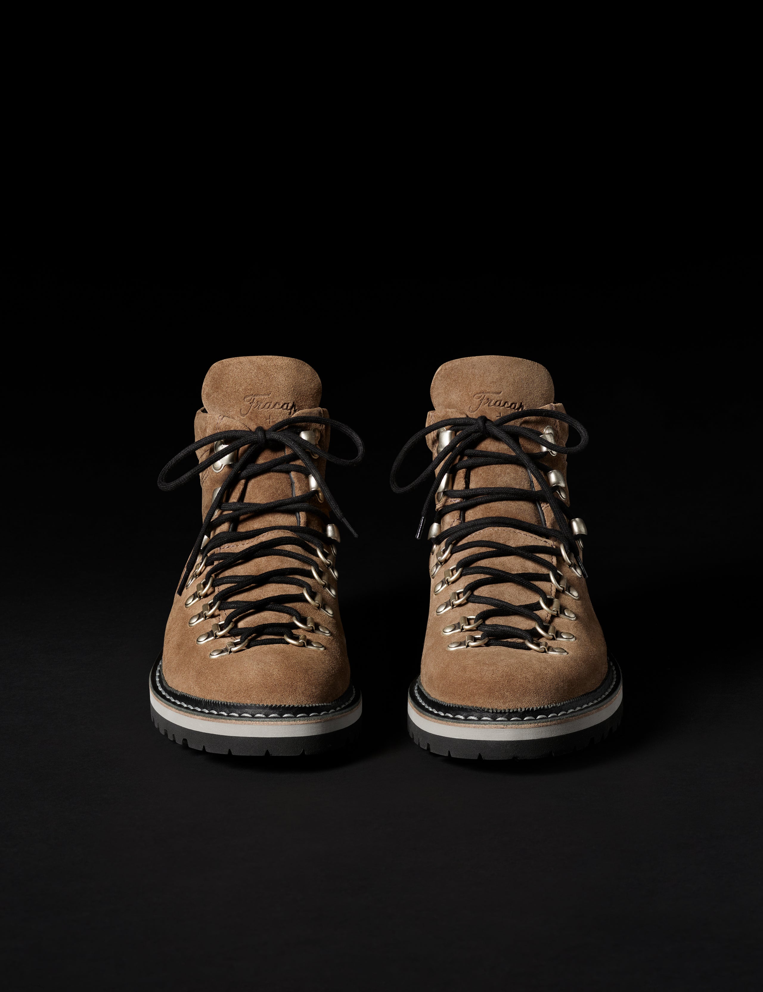 Front view of men's Dolomite Boot in Taupe from AETHER Apparel.