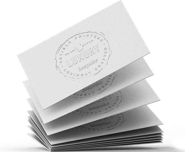 debossed business cards uncoated 600gsm